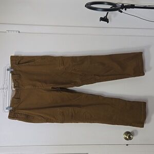 The Territory Ahead Work Cargo Straight Pants Mens 37/29 Brown Elastic Waist
